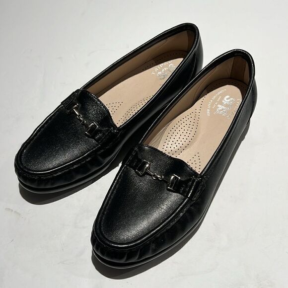 SAS Metro Black Loafer Horsebit Size 7M.  B64 - Picture 2 of 10